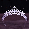 Alloy Rhinestone Crown Hair Bands for Woman Girls PW-WGB2F57-16-1