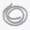Opaque Solid Color Glass Beads Strands X1-EGLA-A034-P8mm-D10-2