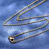 304 Stainless Steel Cable Chain Necklaces STAS-O053-07G-1