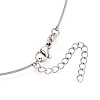 1MM 304 Stainless Steel Round Snake Chain Necklaces NJEW-N059-03P-2
