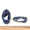 Dyed Natural Druzy Agate links G-R012-05G-01-3