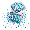 Opaque Glass Round Seed Beads GLAA-TAC0025-07B-01-2