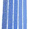 Electroplate Glass Beads Strands X-EGLA-A044-P6mm-B17-2