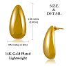 Brass Teardrop Stud Earrings for Women JE1090A-2