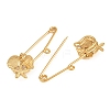 Starfish & Shell Shape & Conch 304 Stainless Steel Safety Pins Brooch Findings SA-CBA098D-16J-G01-2