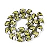 Handmade Gold Sand Lampwork Beads Strands LAMP-Q041-09D-2