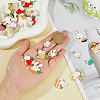 SUPERFINDINGS 32Pcs 16 Style Easter Alloy Enamel Pendants ENAM-FH0001-75-3