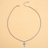 Stainless Steel Ball Chain Cross Pendant Necklaces for Women SA3523-2-1