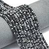Natural Snowflake Obsidian Beads Strands G-P575-A23-4x2mm-1