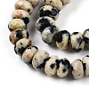 Natural Dalmatian Jasper Beads Strands G-T141-39-3