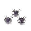 Natural Amethyst Brooch G-A176-C09-1-1