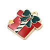 Christmas Alloy Enamel Pendants FIND-H055-17F-G02-2