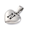 304 Stainless Steel Pendants STAS-P278-01N-P-1-2
