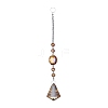 Crystal Teardrop Beaded Wall Hanging Decoration Pendant Decoration HJEW-G019-01F-1