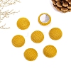 Half-Round Shape Woolen Fabric Cabochons PW-WG8053D-02-1