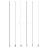 6Pcs 6 Style 304 Stainless Steel Blunt Tip Dispensing Needle with Brass Luer Lock FIND-FG0003-01-1