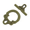 Tibetan Style Toggle Clasps TIBE-2106-AB-NR-1