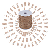 100Pcs Natural Wooden Craft Pegs Clips AJEW-SP0003-48B-1