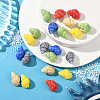 10Pcs Handmade Printed Porcelain Beads PORC-YW0001-26A-4