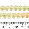 Baking Painted Transparent Glass Beads DGLA-M001-8mm-08-5