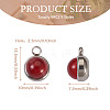 9Pcs 9 Styles Natural Mixed Stone Charms G-FW0001-28-4