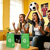 15Pcs Football Pattern Paper Bakery Bags ABAG-TA0002-32C-8
