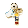 Football Theme Brass & Enamel European Dangle Charms KK-CBA8E93-01D-2