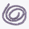 Opaque Solid Color Imitation Jade Glass Beads Strands EGLA-A044-P4mm-D11-2