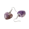 Natutal Amethyst Dangle Earrings EJEW-F343-D09-3