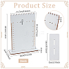 2 Sets Rectangle Shaped Wood Earring Organizer Display Stands with Scales EDIS-FG0001-69-2