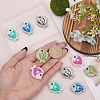 CHGCRAFT 10Pcs 5 Colors Food Grade Eco-Friendly Silicone Beads SIL-CA0002-59-3