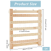 5-Tier Wall-Mounted Wood Earring Display Stand EDIS-WH0016-026-2