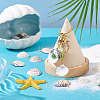 30Pcs Natural Shell Pendants PALLOY-PH01839-2