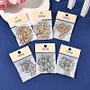 SHEGRACE Brass Micro Pave Clear Cubic Zirconia Spring Gate Clasps XGRQ58856-750P-5