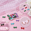 36Pcs 6 Colors Alloy Enamel Connector Charms ENAM-SC0008-25-7