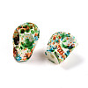Spray Painted Resin Beads Strands RESI-N041-01C-3