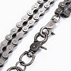 Alloy Two-Tiered Bicycle Chain Belts AJEW-H011-01-4