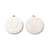 Non-Tarnish 304 Stainless Steel Pendants STAS-A074-03L-P-1