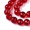 Transparent Glass Bead Strands GLAA-R095-10mm-38-3