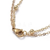 Brass Double Layered Necklaces NJEW-JN02670-5