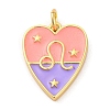 Brass Enamel Pendants KK-Z077-01G-11-1