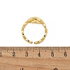 Brass Open Cuff Rings for Women RJEW-K289-01G-P-5