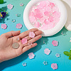 100Pcs 4 Colors Transparent Glass Beads DGLA-TA0001-45-6