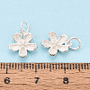 925 Sterling Silver Flower Charms STER-T009-06S-4