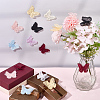 40Pcs 8 Colors Polyester Butterfly DIY-SP0006-27-4