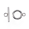 Non-Tarnish 304 Stainless Steel Toggle Clasps LS-X-STAS-F040-40C-P-1