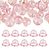 30Pcs UV Plating Acrylic Bead Caps PACR-TA0001-20C-2