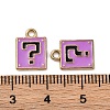 Alloy Enamel Charms ENAM-Q001-08G-05-3