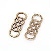 Alloy 8-shaped Links PALLOY-WH0076-01AB-1
