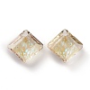 Embossed Glass Rhinestone Pendants GLAA-J101-03A-001PS-2